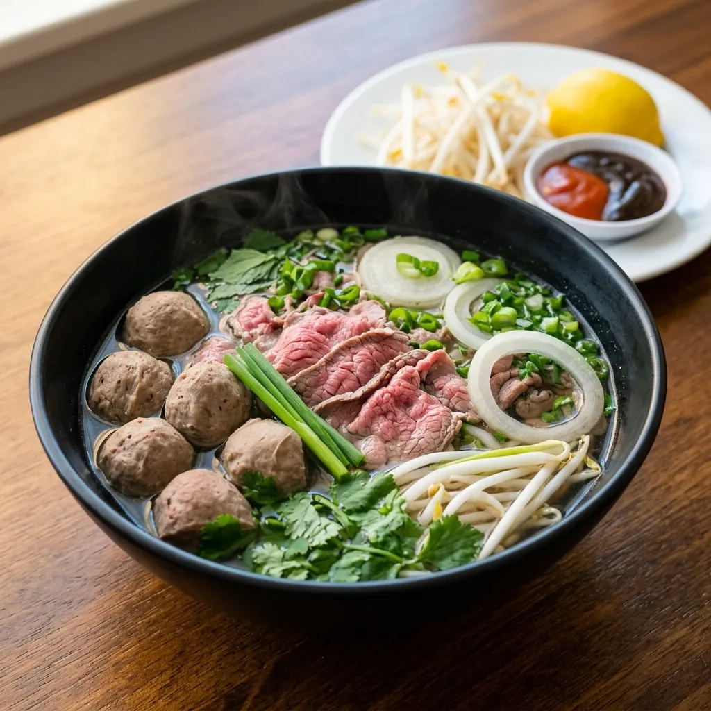 Chef-prepared dish at Viet To Go Subs in Calgary, AB
